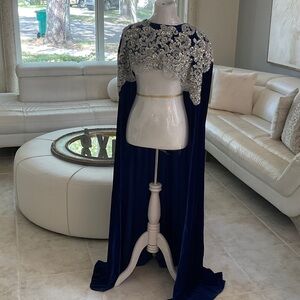 Gorgeous Royal Blue Cape